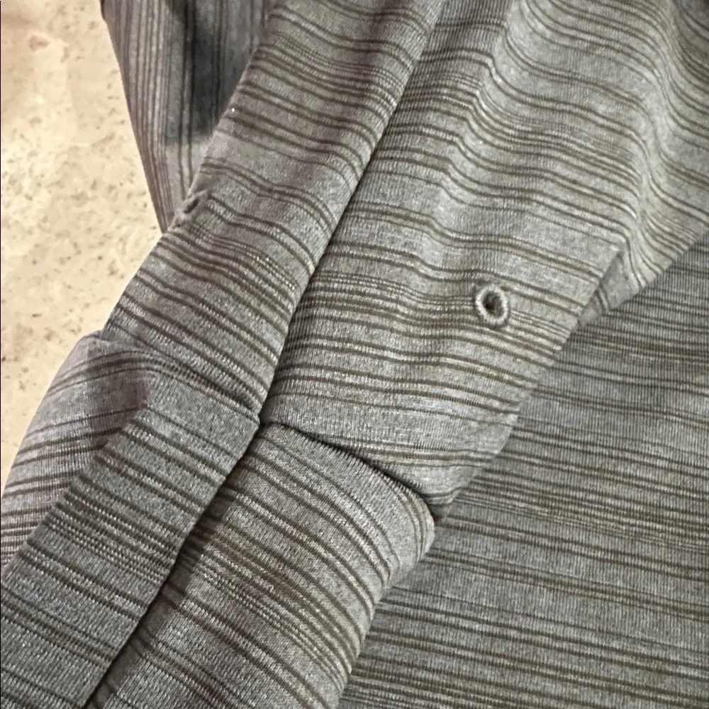 LANDS’ END Rapid Dry Tonal Gray Men’s Polo Shirt NWT Size L